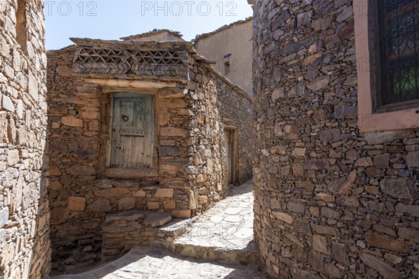 Old ancient door in a Moroccan village in the Anti-Atlas mountains