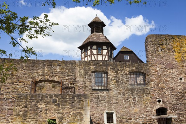 Burg Wülmersen castle, region Kassel, Upper Weser Valley, Weser Uplands, Weserbergland, Reinhardswald, Hesse, Germany