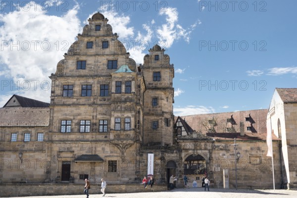 The old medieval Alte Hofhaltung near the Bamberg cathedral, Germany