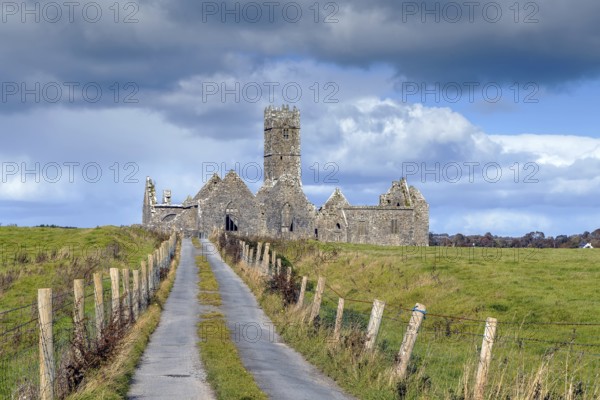Ross Errilly Friary is a medieval Franciscan friary located about a mile to the northwest of Headford, County Galway, Ireland