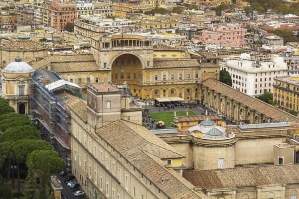 View of Vatican from the Dome of St. Peter's Basilica