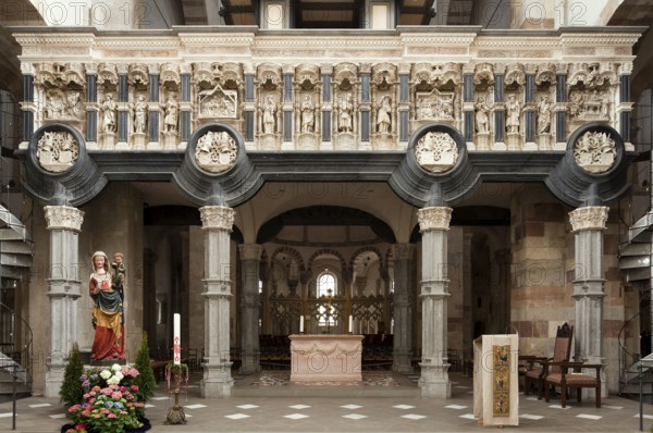 Lettner, donated by the Hackeney family, west side total, St., Sankt, Saint