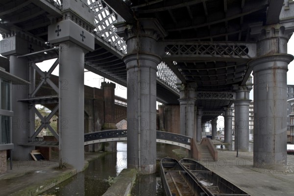 Manchester railway bridges d 19th century on the Bridgewater Canal
