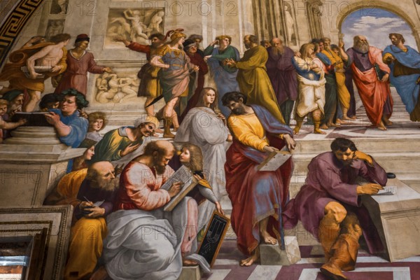 VATICAN CITY, VATICAN, JUNE 12, 2015 : interiors and architectural details of Raphael rooms in Vatican museum, june 12, 2015, in Vatican city, Vatican