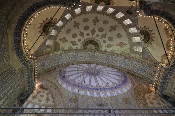 ISTANBUL, TURKEY, MAY 26 : Interior view of the Blue Mosque in Istanbul Turkey on May 26, 2018