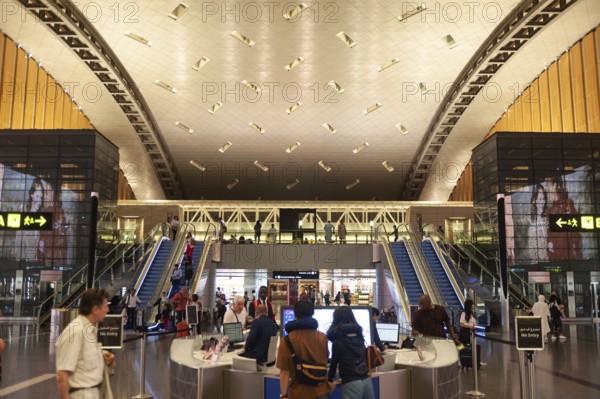 27.06.2019, Doha, Qatar, Interior view of the new Hamad International Airport