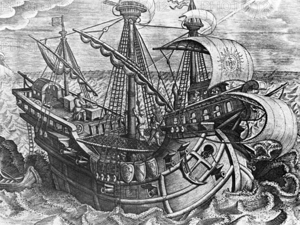 Ferdinand Magellan, or Fernão de Magalhães, (c. 1480 – 1521) was a Portuguese explorer. He was born in Sabrosa, in northern Portugal, but later obtained Spanish nationality in order to serve King Charles I of Spain in search of a westward route to the ‘Spice Islands' (modern Maluku Islands in Indonesia).<br/><br/> Magellan's expedition of 1519–22 became the first expedition to sail from the Atlantic Ocean around Cape Horn and South America into the Pacific Ocean (named the peaceful sea by Magellan), the passage being made via what is now called the Strait of Magellan. It was the first voyage across the Pacific. It also completed the first circumnavigation of the Earth, although Magellan himself did not complete the entire voyage, being killed during the Battle of Mactan in the Philippines. Of the 237 men who set out on five ships, only 18 completed the circumnavigation and managed to return to Spain in 1522
