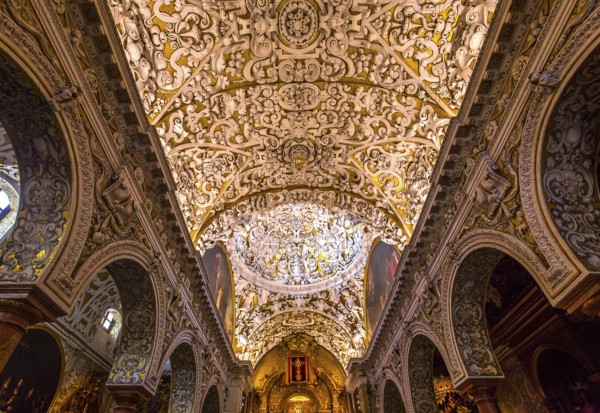 SEVILLE, ANDALUSIA, SPAIN, MAY, 25, 2017 : interiors of santa maria la blanca church, may 25, 2017, in Seville, andalusia, spain