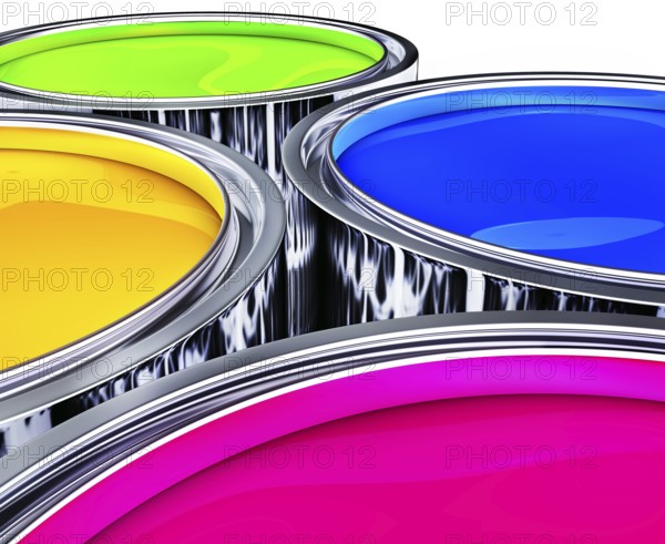 3D rendering of a color concept