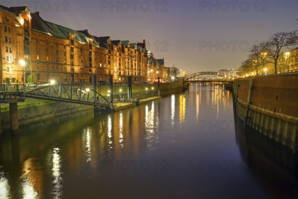 View of the Speicherstadt in Hamburg, Germany