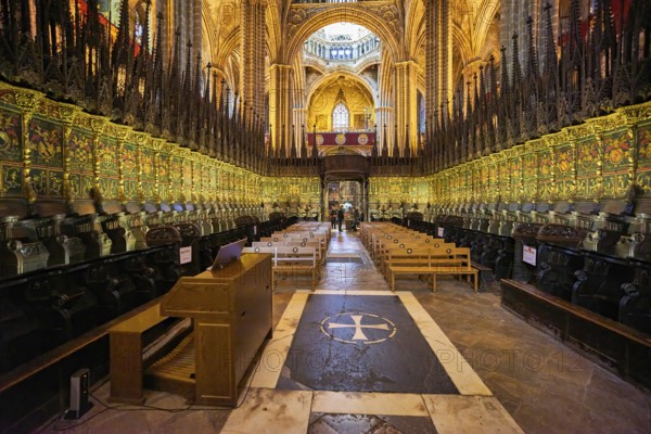 Barcelona. Catalonia. Spain. The Cathedral of the Holy Cross and Saint Eulalia