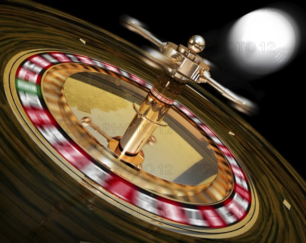 high resolution 3D rendering of a roulette concept