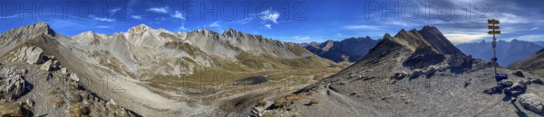 Panorama, Furcletta pass, Alvaneu, Grisons, Switzerland