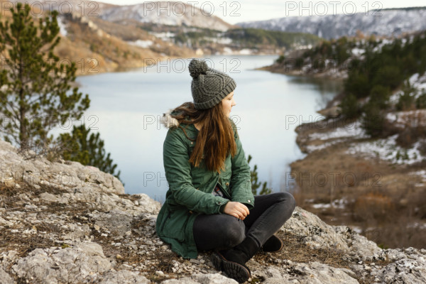 Young beautiful woman nature 2