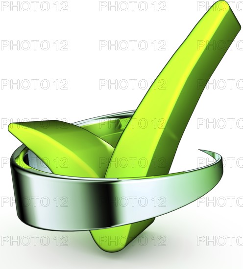 3D illustration of a sustainable concept