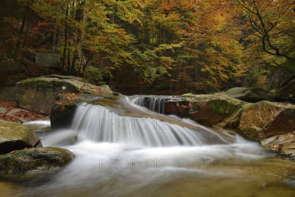Mumlava waterfall, Mummelfall, Mummel, Harrachov, Giant Mountains, Czech Republic, Krkonose, Mumlavsky vodopad