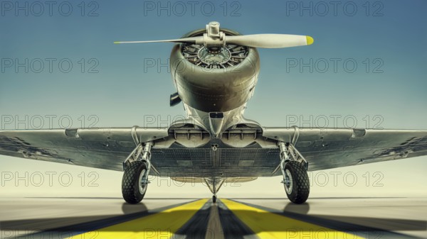 historical aircraft on a runway