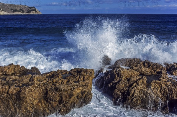 Sea surf at CAP DE FREU, Sea surf at CAP DE FREU, Majorca Island, Island Majorca