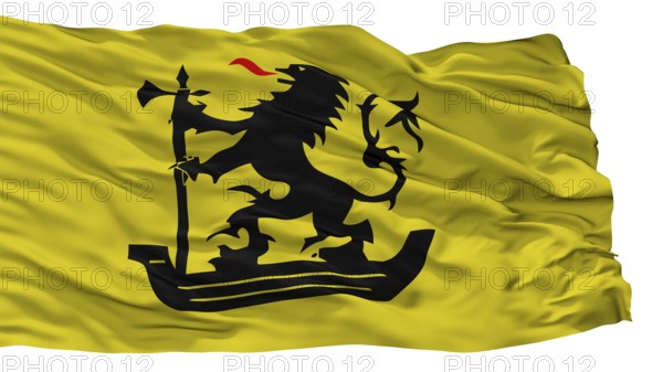 Nieuwpoort City Flag, Country Belgium, Isolated On White Background