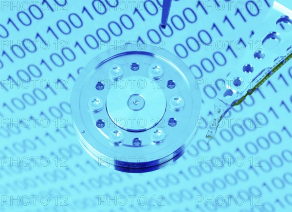 The hard disc of a computer in front of a white background Austria