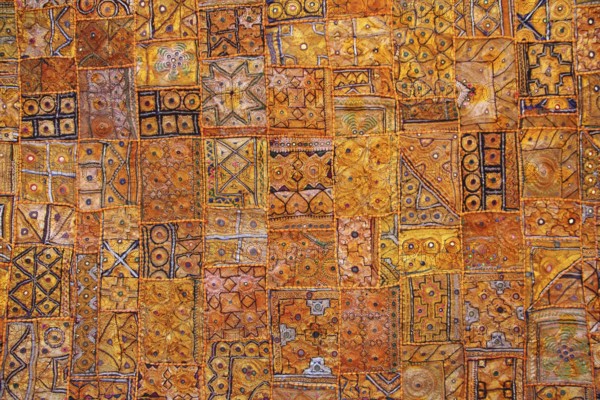 India fabric background patchwork ornate