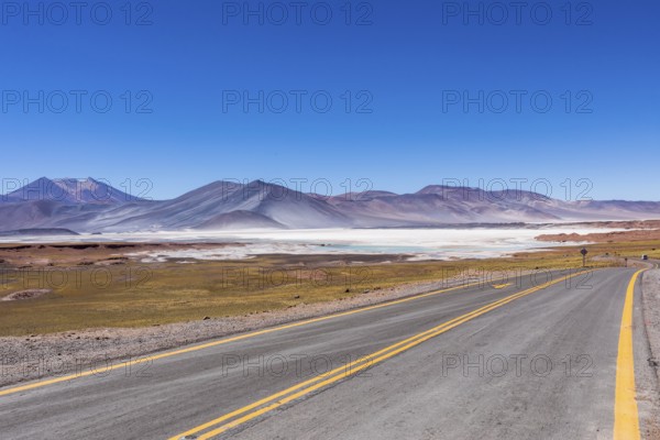 Atacama Desert, Chile. Salar Aguas Calientes. Lake Tuyacto. South America