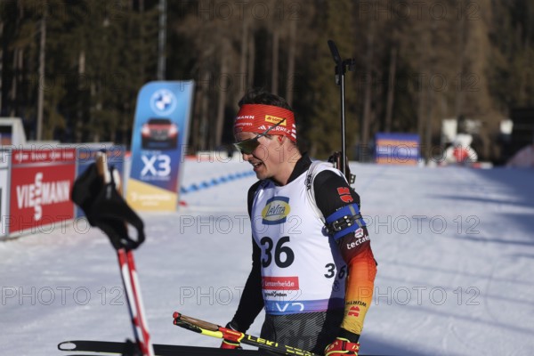 No medal, but a strong seventh place: Philipp Horn (Eintracht Frankenhain) after the individual race at the IBU Biathlon World Championships Lenzerheide 2025, Lenzerheide, Switzerland / SUI / CH