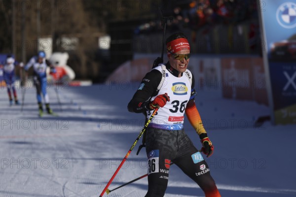 No medal, but a strong seventh place: Philipp Horn (Eintracht Frankenhain) after the individual race at the IBU Biathlon World Championships Lenzerheide 2025, Lenzerheide, Switzerland / SUI / CH