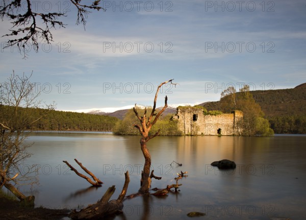 Castle Loch at Eilean version with long exposure, Aviemore, Scotland Scotland