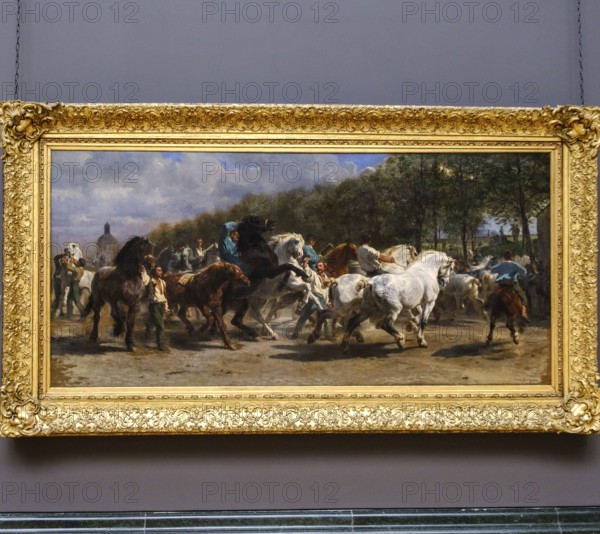 Rosa Bonheur, The Horse Fair, 1855, oil on canvas, National Gallery, London, England, Great Britain