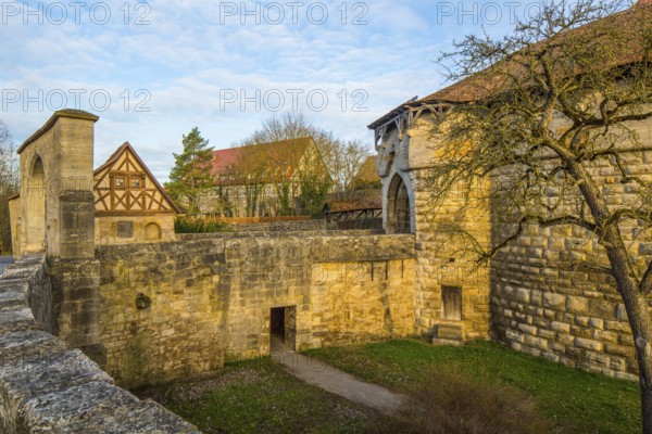 Spitalbastion or Spitalbastei, Rothenburg ob der Tauber, district of Ansbach, Middle Franconia, Franconia, Free State of Bavaria, Germany