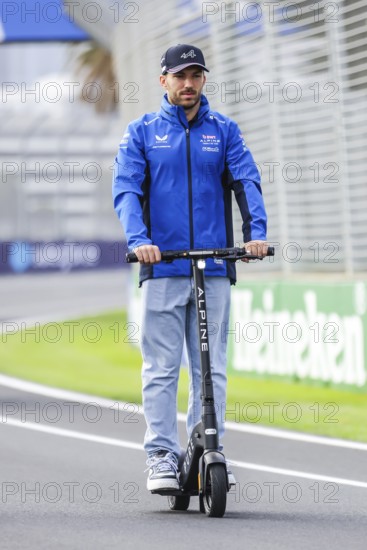 MELBOURNE, AUSTRALIA - MARCH 12: Pierre Gasly of France and BWT Alpine F1 Team before the 2025 Australian Grand Prix at Albert Park in Melbourne, Australia