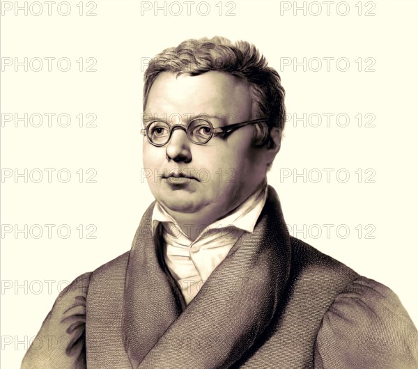Friedrich Arnold Brockhaus, 1772 – 1823, German encyclopedia publisher and editor, digitally altered
