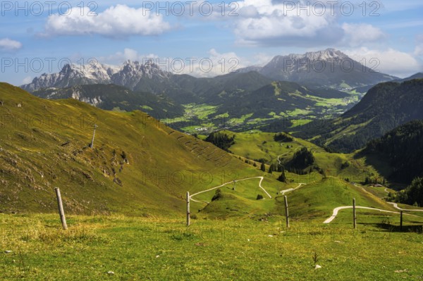 View from the Kitzbüheler Horn in Austria