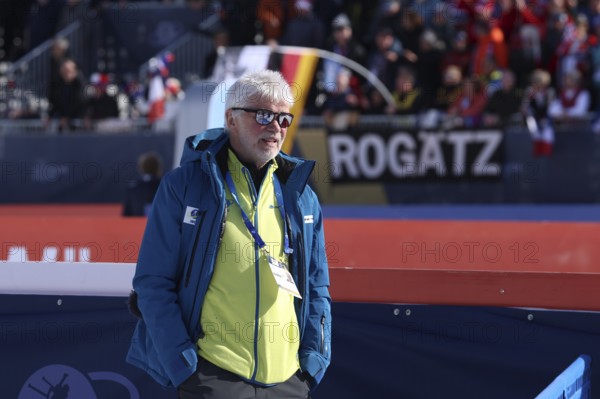 Dr Franz Steinle (former President of the German Ski Association / DSV and Vice President of the IBU) at the IBU Biathlon World Championships Lenzerheide 2025, Lenzerheide, Switzerland / SUI / CH
