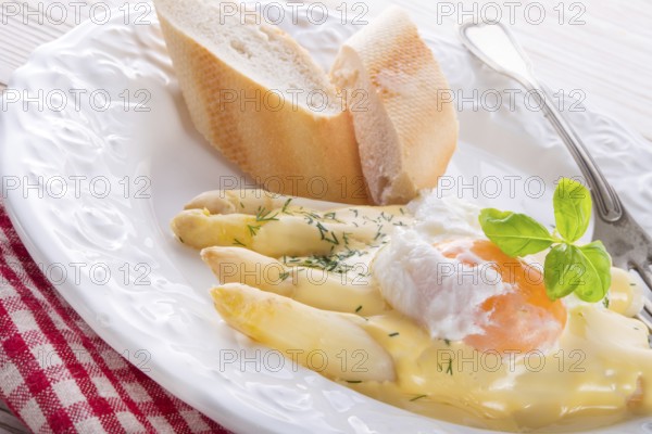 Asparagus with sauce