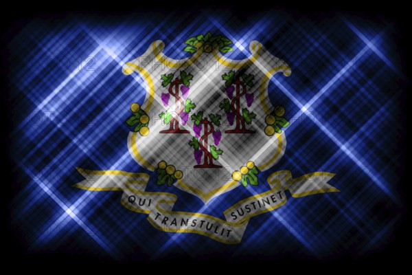 Connecticut state flag, Connecticut flag background modern flag