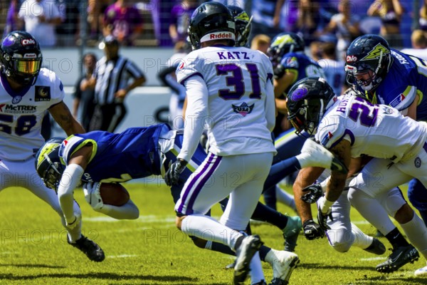 European League of Football/ Game : Frankfurt Galaxy -Stuttgart Surge July . 10. 2022 , Stuttgart, Germany