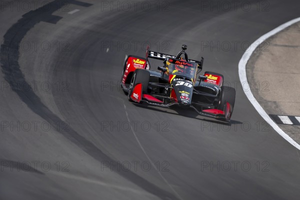 PIETRO FITTIPALDI (30) of Miami, Florida practices for the Hy-Vee Homefront 250 at Iowa Speedway in Newton, IA