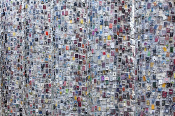 'The Parthenon of Books' by the Argentinian conceptual artist Marta Minujin, banned books, documenta 14 exhibition, 2017, Kassel, Germany