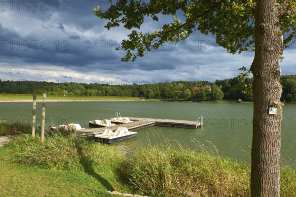 At Lake Ellerthäuser See, district of Schweinfurt, Lower Franconia, Germany