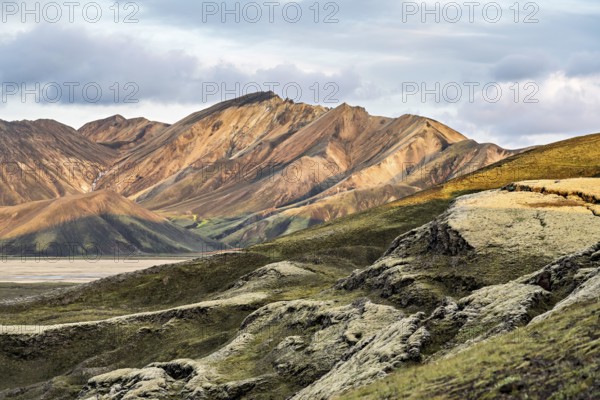 Evening mood in the highlands of Iceland, taken near the highland valley Landmannalaugar, Iceland