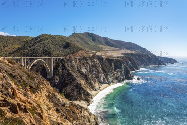Scenic pacific coast at the Big Sur Highway No 1 in California, USA