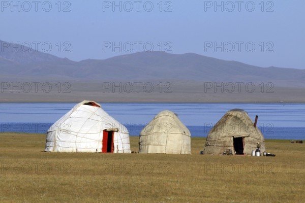 Yurt camp at Lake Songköl (Son Kul, Song Kol), Kyrgyzstan