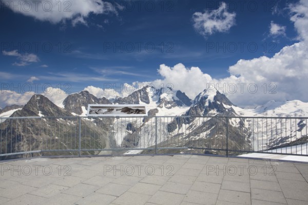 Mountain view from Piz Corvatsch (St. Moritz, Switzerland)