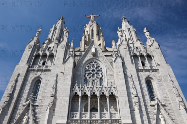 Sagrat Cor Catholic Church on Tibidabo Mountain, Barcelona, Catalonia, Spain