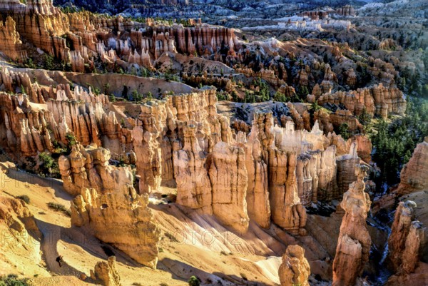 Giant natural amphitheaters along the eastern side of the Paunsaugunt Plateau. Mormon pioneers in the 1850s and was named after Ebenezer Bryce