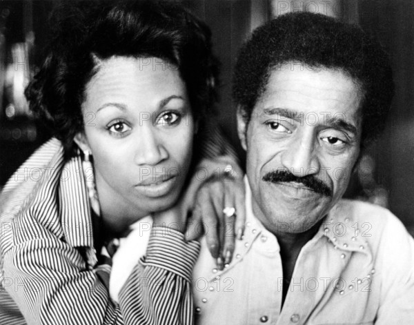 Sammy Davis Jr. 1925-1990. American singer, musician, dancer, actor. Here together with his wife Altovise Davis on a visit to Sweden in 1976