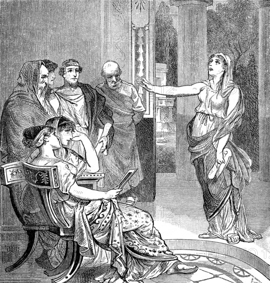 Sappho, c. 630-c. 570 BC, an archaic Greek poet from the island of Lesbos
