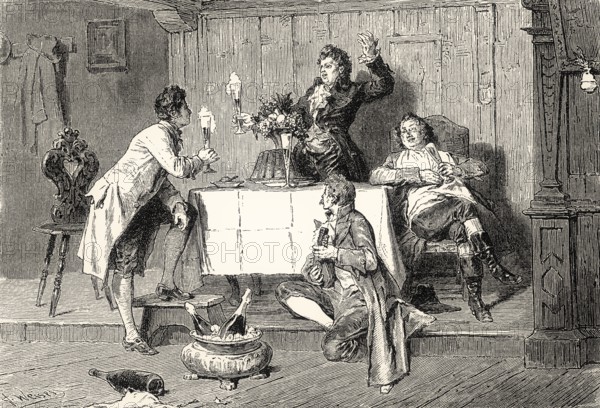 Scene from TISCHLIED, TABLE SONG, a poem by Johann Wolfgang von Goethe